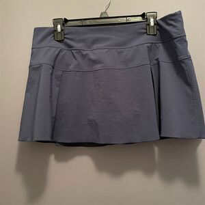 Nike Women's Blue Athletic Skirt L Dri-FIT Tennis Golf Built-in Shorts